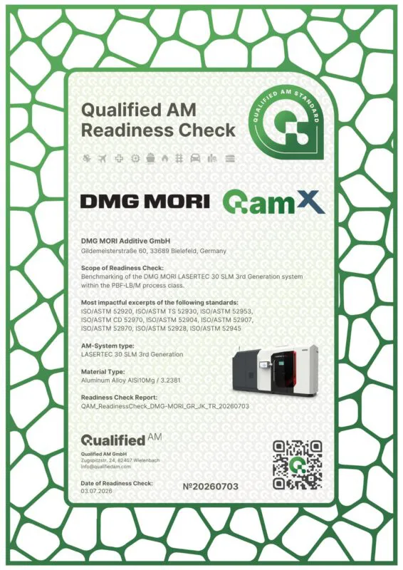 AM DMG Mori Readiness Check July